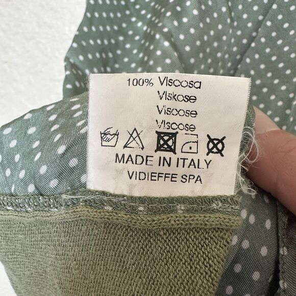 Very Gotha Italia Sleeveless Green Collared Shirt Sweater Mixed Size Small (3) - Picture 11 of 13